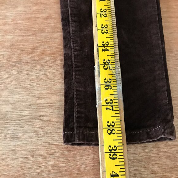 Levi's 721 High Rise Skinny Jeans Women 28 Brown Corduroy Dark Wash Stretch - Picture 7 of 15